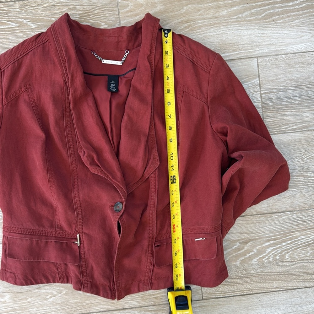 WHBM Draped Single-Button Jacket 14 - Picture 10 of 11